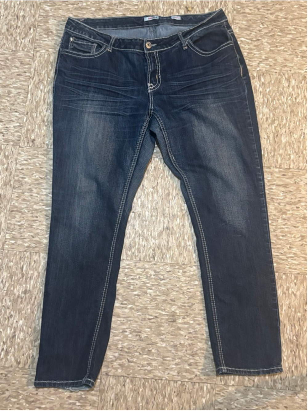 Women's Bongo Plus Straight Leg Jeans 20W Blue